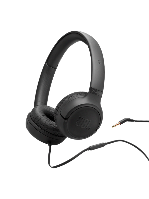 JBL Tune 530 Wired On-ear Headphones Black