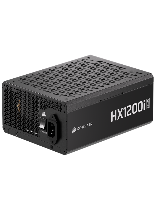 Corsair HX1200i SHIFT Virtalähde - 1200 Watt - 140 mm - ATX 3.1 - 80 Plus Platina sertifioitu