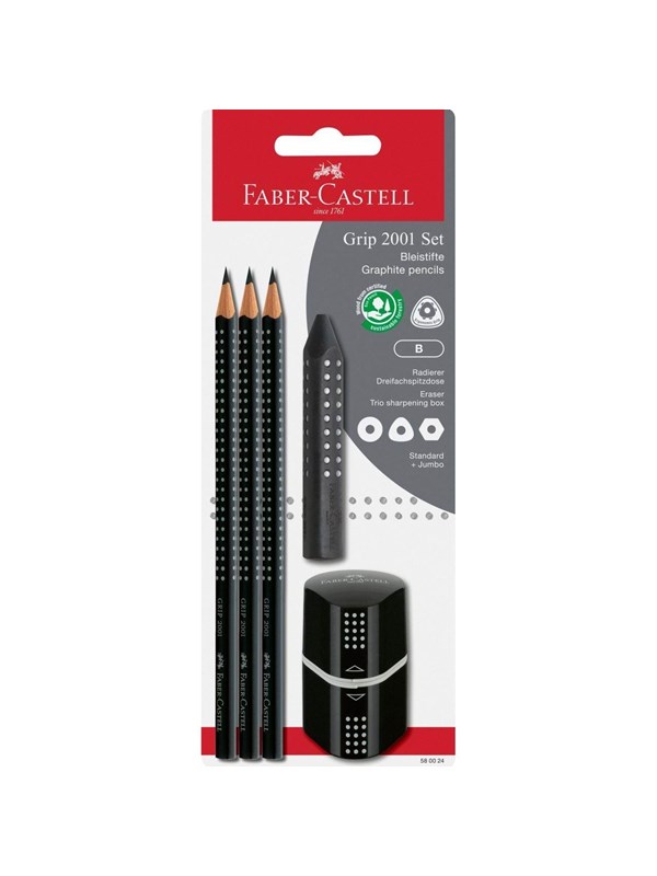Faber-Castell Graphite Penci Set 3 pcs B