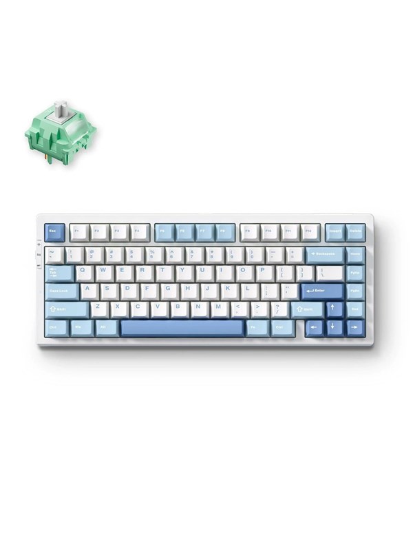MCHOSE G75 Pro Wireless Gasket Mounted - Blue - Pelinäppäimistö - ilman numpadia - Englanti (US) - Sininen