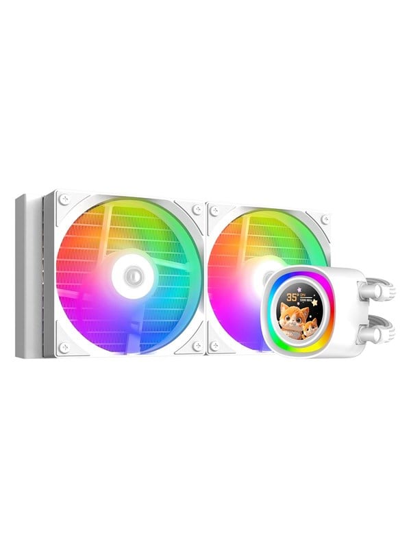 ID-Cooling FX240 LCD WHITE - CPU Vesijäähdytys - Max 25 dBA