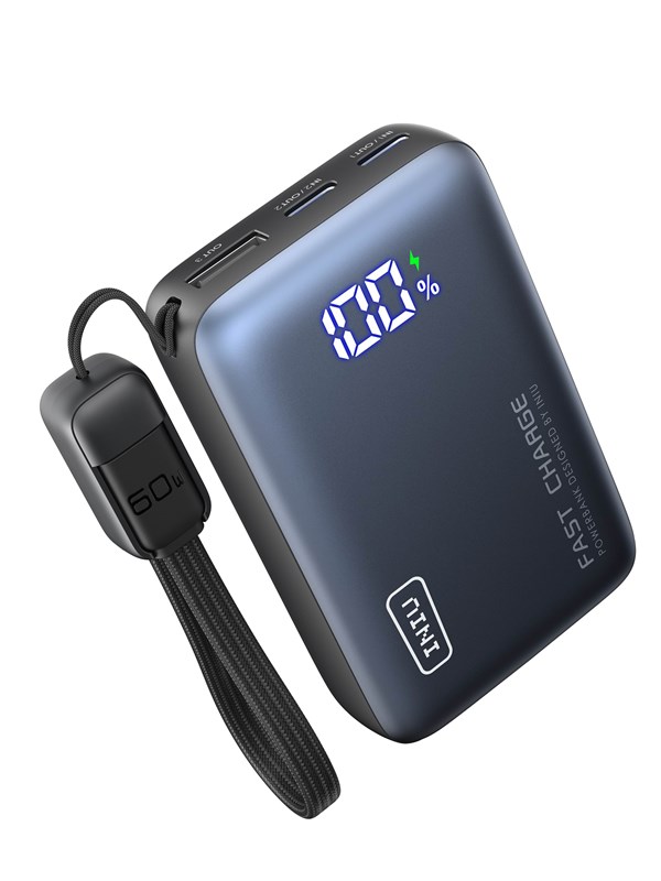 INIU Pocket Pro 10k 45W Powerbank - Harmaa - 10000 mAh