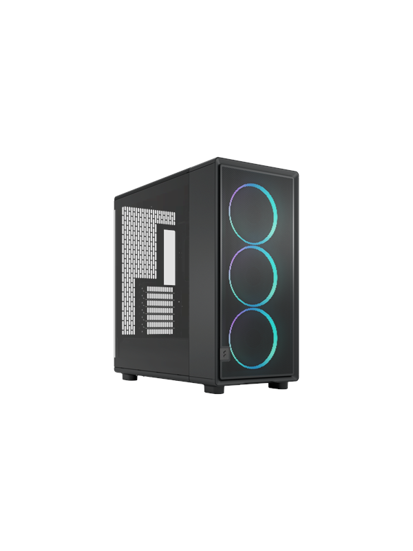 Fractal Design Epoch XL -täystornikotelo RGB-valaistuksella ja vaalealla ikkunalla, musta
