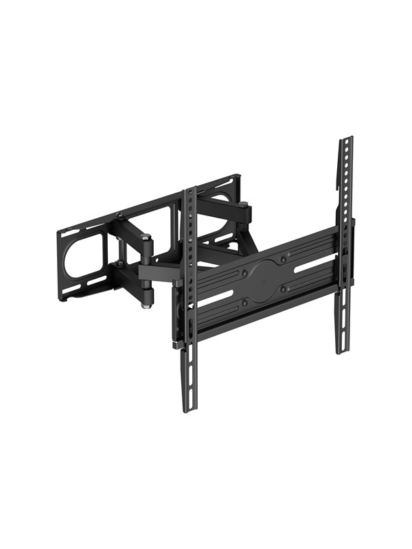 Deltaco mounting kit - full-motion - for curved / flat panel - 3-way tilt swivel up to 40 kg - black - Max 40 kg - recommended for 70""