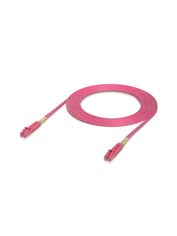 Ubiquiti UniFi OM4 Duplex LC UPC Fiber Patch Cable 3m (50-Pack) - Pinkki - 3m