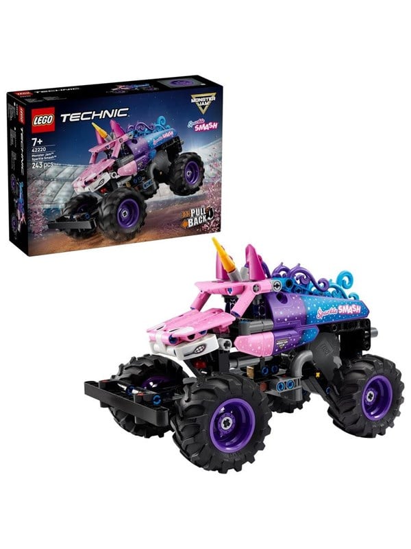 LEGO Technic 42220 Monster Jam™ Sparkle Smash™ vetomoottorilla