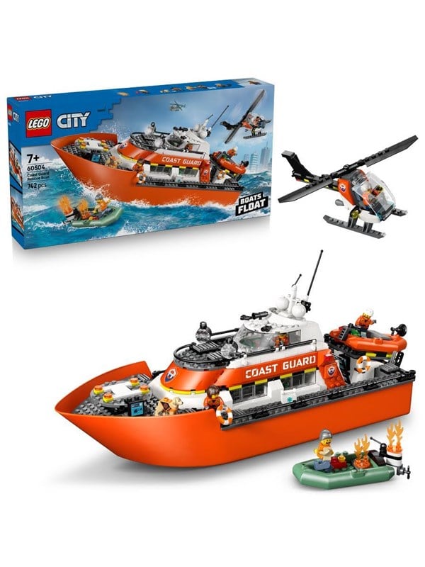 LEGO City 60504 Rannikkovartioston pelastusalus ja helikopteri