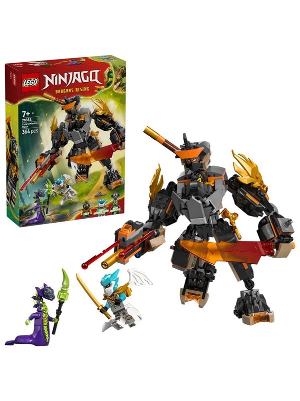 LEGO Ninjago 71854 Colen tehtävärobotti ja Lohikäärme-Zane