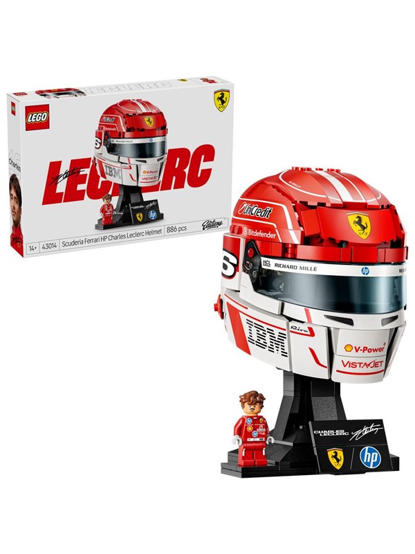 LEGO Editions 43014 Scuderia Ferrari HP ‑kypärä - Charles Leclerc