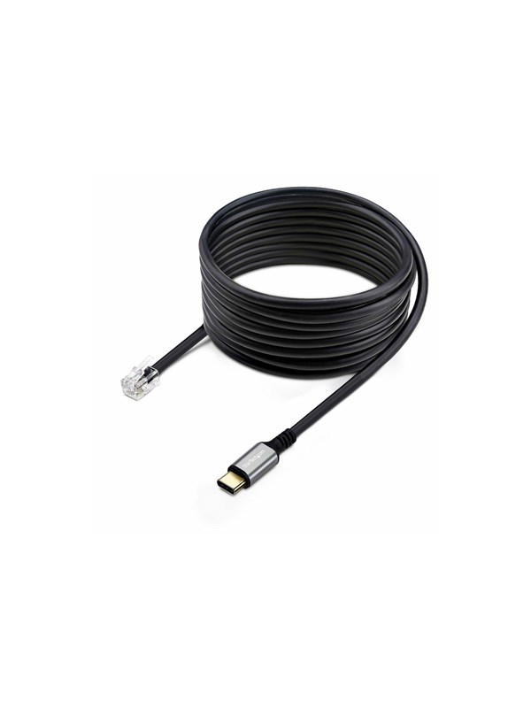 StarTech.com USB-C to RJ9 Adapter for Office Phone Handset or Wired/Wireless Headset Use Existing Landline Hardware 6ft/1.8m For Laptop/Desktop Computer/Mobile - headset adapter - 1.8 m
