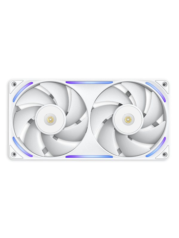 NZXT F280X - Kotelotuuletin - 140mm - Valkoinen, RGB-valolla - 41 dBA