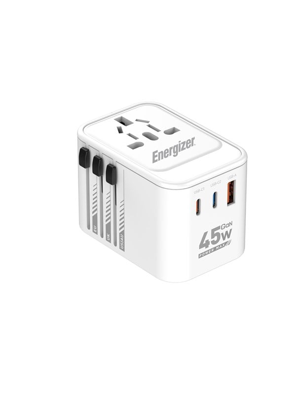 Energizer Global Matkalaturi - 45W - PD (2xUSB-C + USB-A)