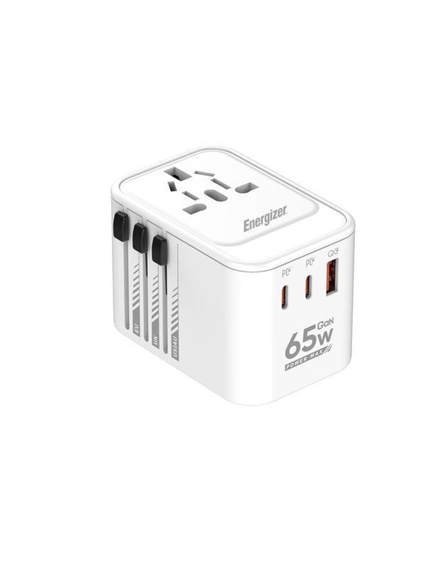 Energizer Global Matkalaturi - 65W - PD (2xUSB-C + USB-A)