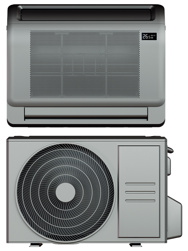 ELL Solid 9 air/air heatpump 5.5kW 120 m² Dark