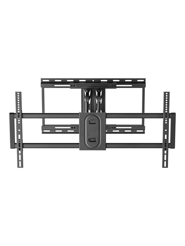 Deltaco Office mounting kit - for flat panel - heavy-duty full-motion 3-way 80 kg - black - Max 80 kg - recommended for 100"