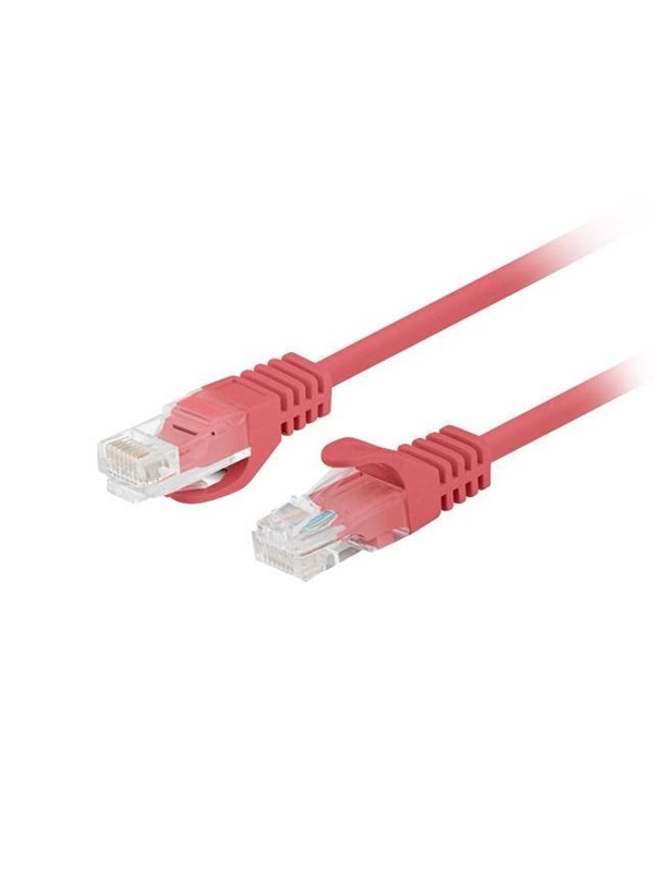 Lanberg patch cable - 1 m - red RAL 3017 - Punainen - 1meter