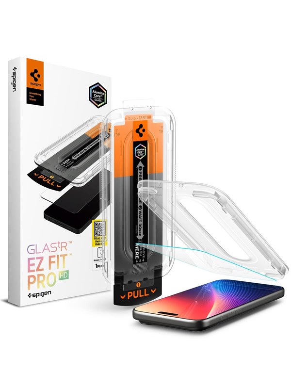 Spigen Glass tR EZ Fit Pro HD 1 Pack - transparency - iPhone 17/16 Pro Max