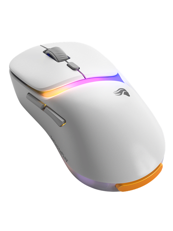 Glorious Model D3 Wireless White - Pelihiiri - Optinen - 6 painiketta - Valkoinen