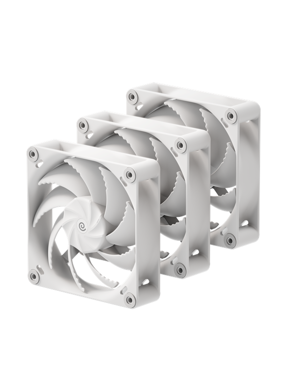 Havn H12 - Triple pack - Kotelotuuletin - 120mm - Valkoinen - 32 dBA