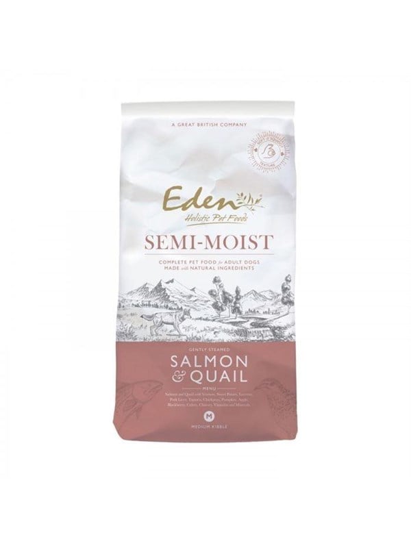 Eden - Wild Salmon & Quail Semi Moist - 10 kg.
