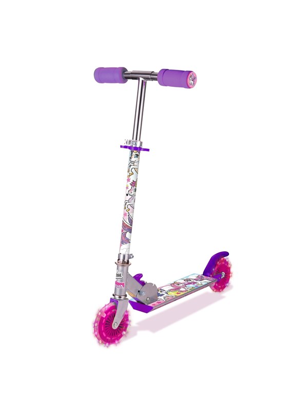 Ozbozz Unicorn Dreamland Light Up Scooter