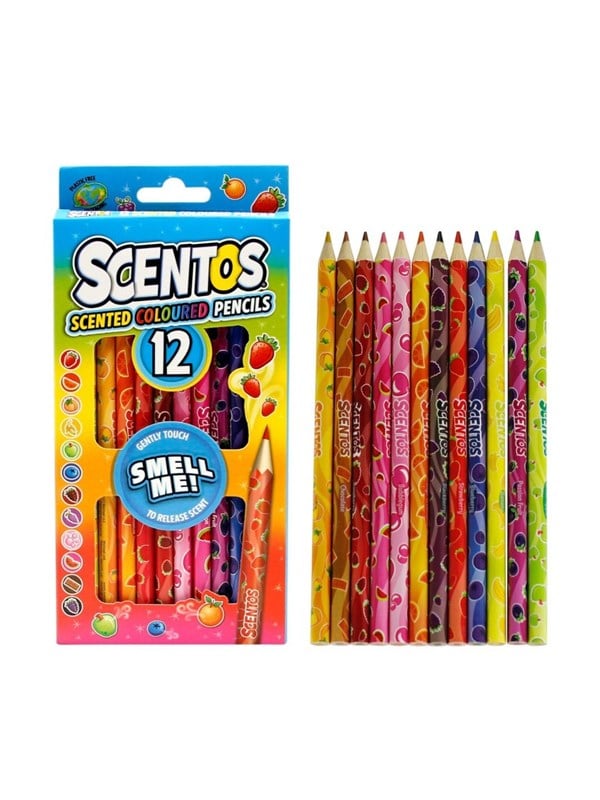 Scentos Colouring Pencils 12 pcs