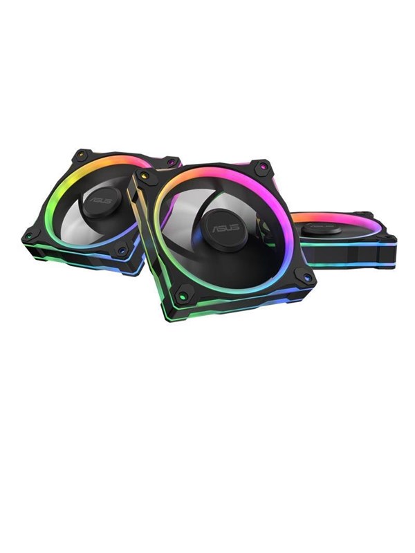 ASUS Prime MR120 Fan ARGB Reverse Black 3in1 - Musta RGB LED valolla