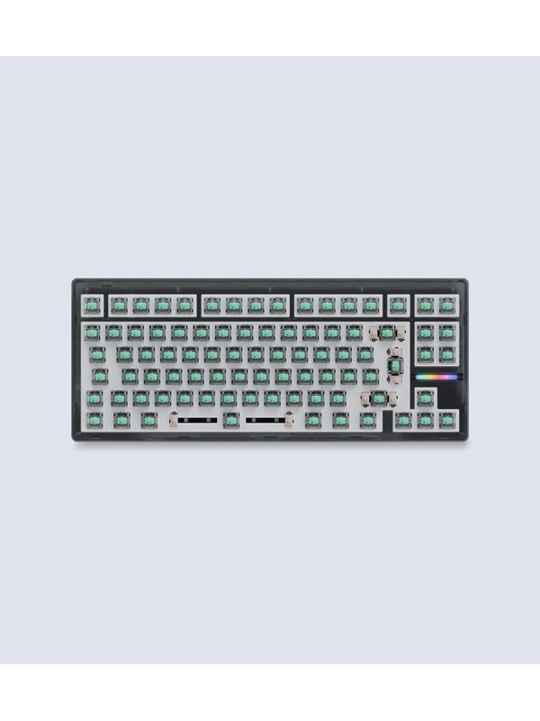 Wooting 80HE - ISO - No Keycaps - Linear60 - Ghost - Pelinäppäimistö - ilman numpadia - Universal - Harmaa