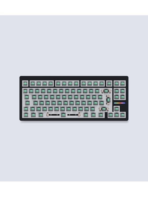Wooting 80HE - ISO - No Keycaps - Linear60 - Pelinäppäimistö - ilman numpadia - Universal - Musta