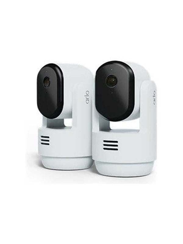 Arlo Essential 3 2K -panorointi-kallistus-zoom-sisäkamera (2 kameraa)