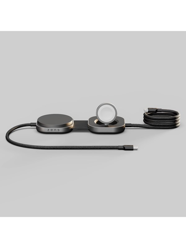 ZENS Charging Cable USB C-C Pro 3 - Magnetic Wireless Charger - Black