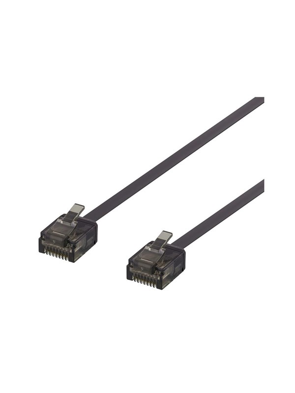 Deltaco patch cable - 1.5 m - black - Musta - 1meter