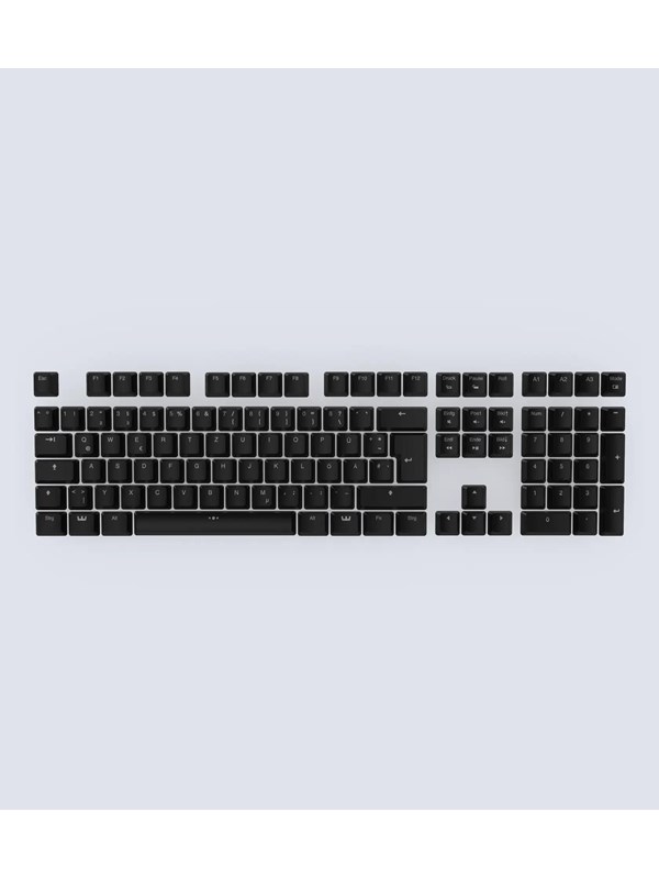 Wooting ABS ISO Keycaps - Näppäimistöhatut - Saksa - Musta