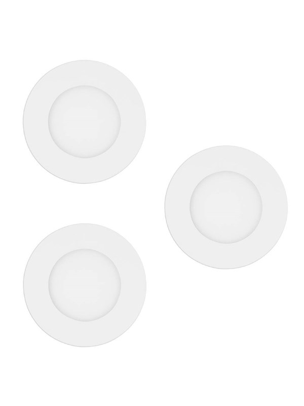 EGLO SISÄÄNRAKENNETTU FUEVA-Z. SARJA Ø85 CCT/RGB 3X390LM 2700-6500K IP44 VALKOINEN