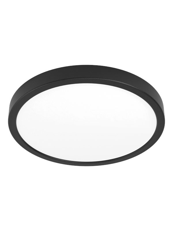 EGLO FUEVA 6-Z PLAFOND Ø280 RGB/CCT 14.3W 1800LM IP44 MUSTA