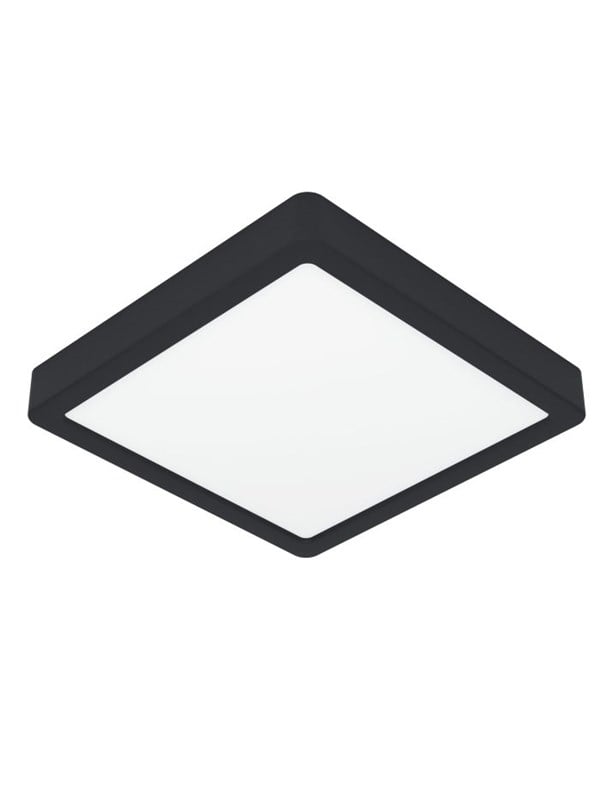 EGLO FUEVA 6-Z PLAFOND 220X220 RGB/CCT 10.5W 1600LM IP44 MUSTA