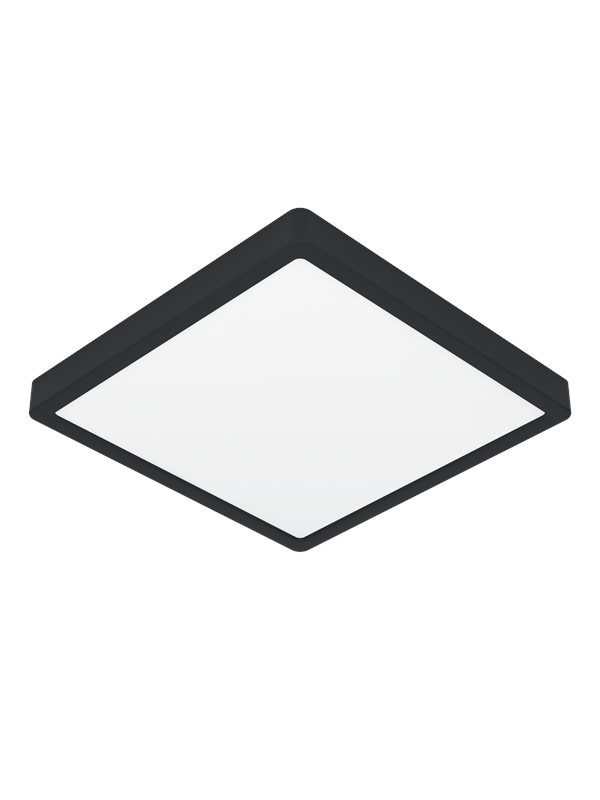 EGLO FUEVA 6-Z PLAFOND 290X290 RGB/CCT 13.5W 2000LM IP44 MUSTA