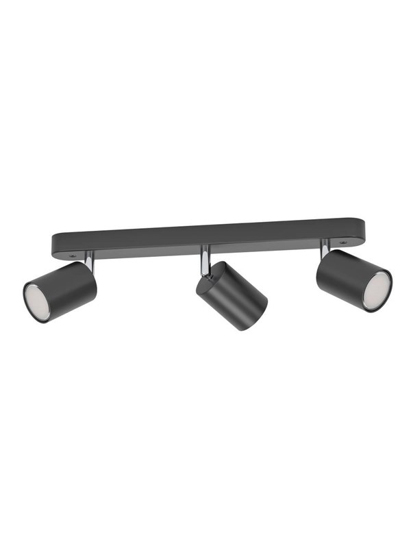 EGLO ADFIRA-Z SPOT RAIL L400 GU10 3X4.9W 3X345LM MUSTA/KROMI