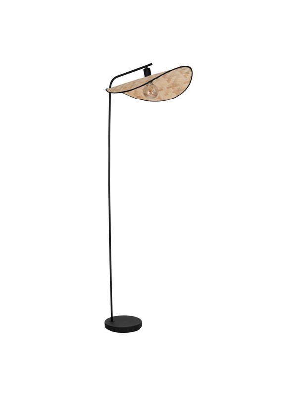 EGLO MARYWELL LATTIAPÄÄLLYSTE H1595 E27 MUSTA/BAMBU