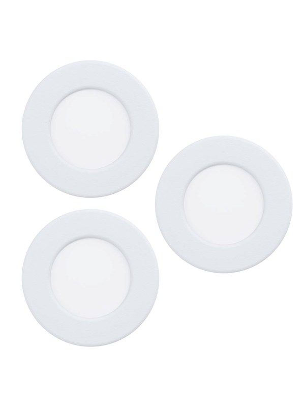 EGLO FUEVA 6 SISÄÄNRAKENNETTU. SETTI Ø88 CCT 3X3,7W 1350LM VALKOINEN