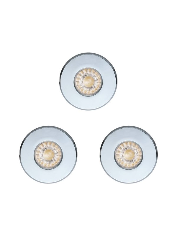 EGLO SISÄÄNRAKENNETTU IGOA. SARJA IP44/IP20 3X3.3W Ø85 KROMI