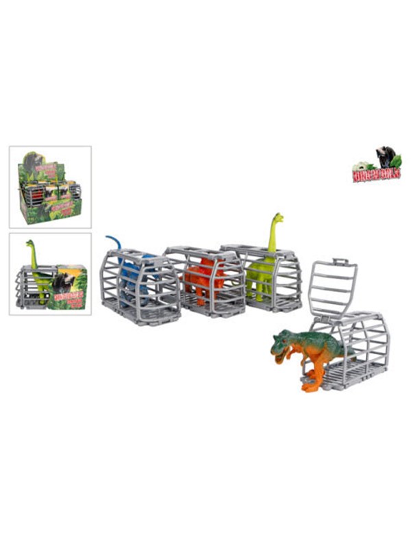 Pocket Money Dinosaur In Cage - assorted