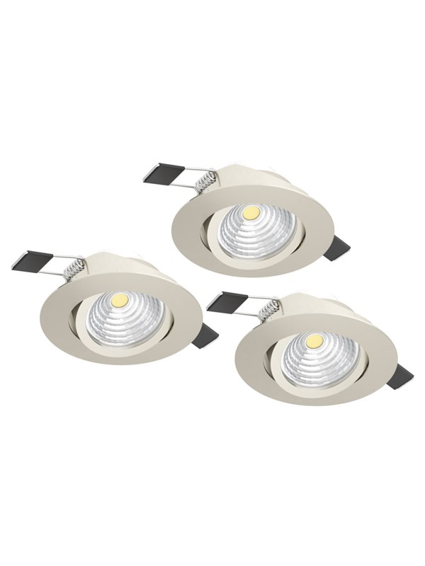 EGLO SALICETO SISÄÄNRAKENNETTU. ASETA KIP Ø88 3X450LM PELTI. HT
