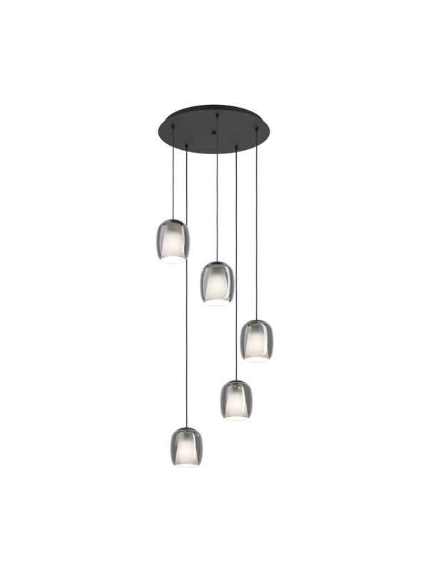 EGLO CIAMPINO CLUSTER 5XE27 MUSTA/MUSTA TRANSP.