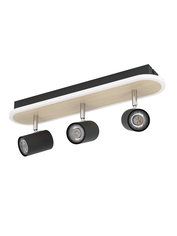 EGLO RIMBOCCHI SPOT RAIL L460 20W 2500LM PUU/MUSTA