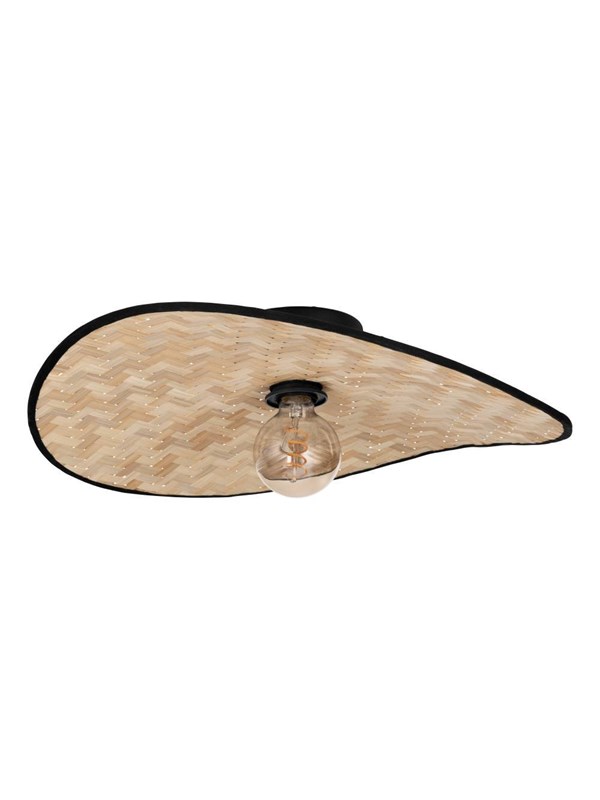 EGLO MARYWELL KATTOVALAISIN 500X345 E27 MUSTA/BAMBU