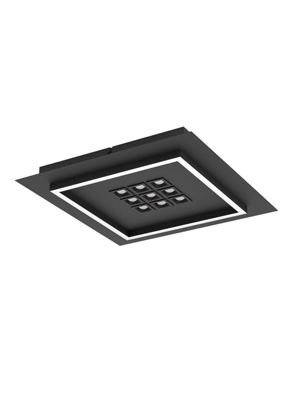EGLO BALAZOTE KATTOVALAISIN 380X380 CCT 2300LM MUSTA