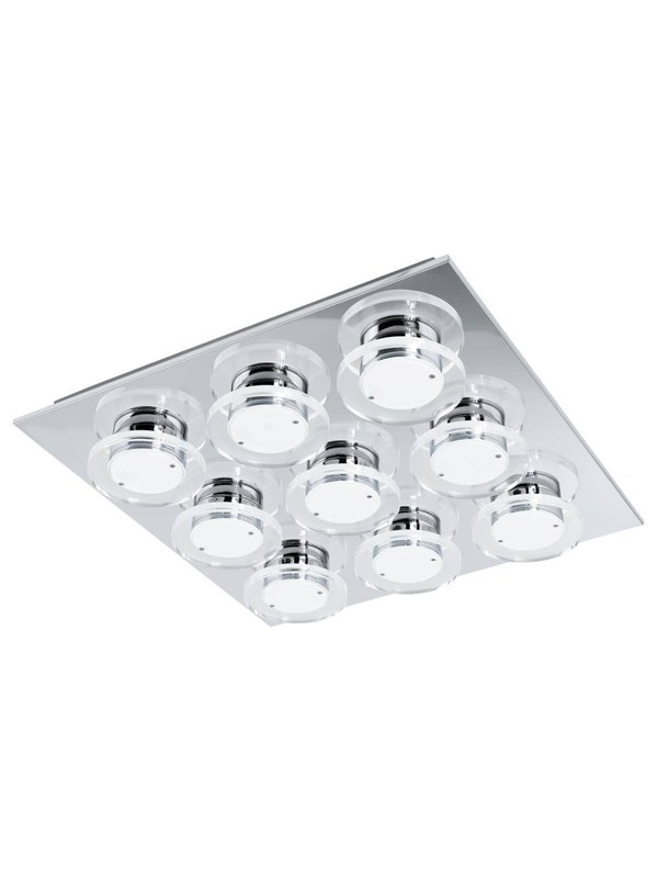 EGLO SÄILIÖN KATTO 9X4,5W KROMI/AKRYYLI