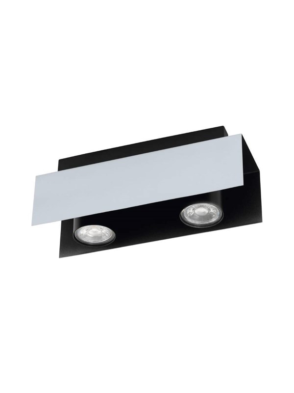 EGLO VISERBA KATTOVALAISIN 2X400LM ALU