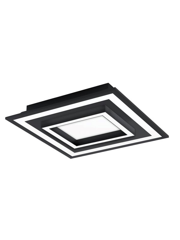 EGLO SAVATARILA-C KATTOVALAISIN 450X450 RGBTW 2750LM MUSTA